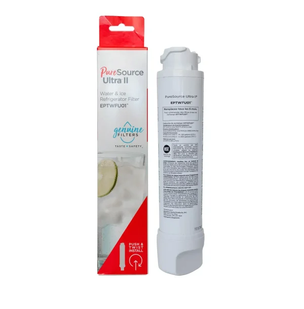 EPTWFU01 Refrigerator Water Filter Replacement for Frigidaire EPTWFU01, EWF02, Pure Source Ultra II