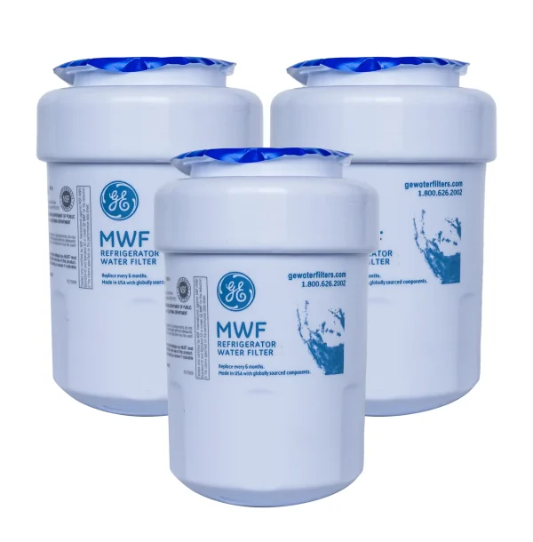 MWF, MWFP, MWFA, MWFINT, GWF, GE water filter, GE refrigerator filter, GE SmartWater filter, Replacement water filter, Refrigerator water filter, Compatible with MWF, MWF replacement, GE MWF cartridge, Filter cartridge, GE SmartWater Plus, MWFP3PK, HDX FMG-1, WR17X22074, EFF-6013A, GSE25GSHECSS, WaterDrop MWF, Glacial Fresh MWF, Aqua Crest MWF, PureLine PL-100, MWF 3-pack, MWFP 3-pack, Replacement cartridge, GE SmartWater cartridge, Refrigerator filter replacement, MWF compatible filter