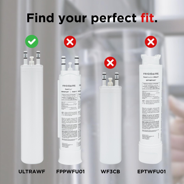 UltraWF, UltraWF water filter, PureSource Ultra, Frigidaire water filter, Refrigerator water filter, Ice and water filter, Replacement water filter, Compatible with UltraWF, WF3CB, 46-9999, 242017801, 85075 SGP 001, PLF-UltraWF, Frigidaire, Kenmore, Electrolux, ClearChoice, PureLife, UltraWF replacement, UltraWF compatible, UltraWF 2-pack, UltraWF 3-pack, OEM replacement, Frigidaire refrigerator filter, Kenmore 9999, Electrolux refrigerator filter, PureSource Ultra replacement, Water filter cartridge, Fridge water filter, UltraWF filter
